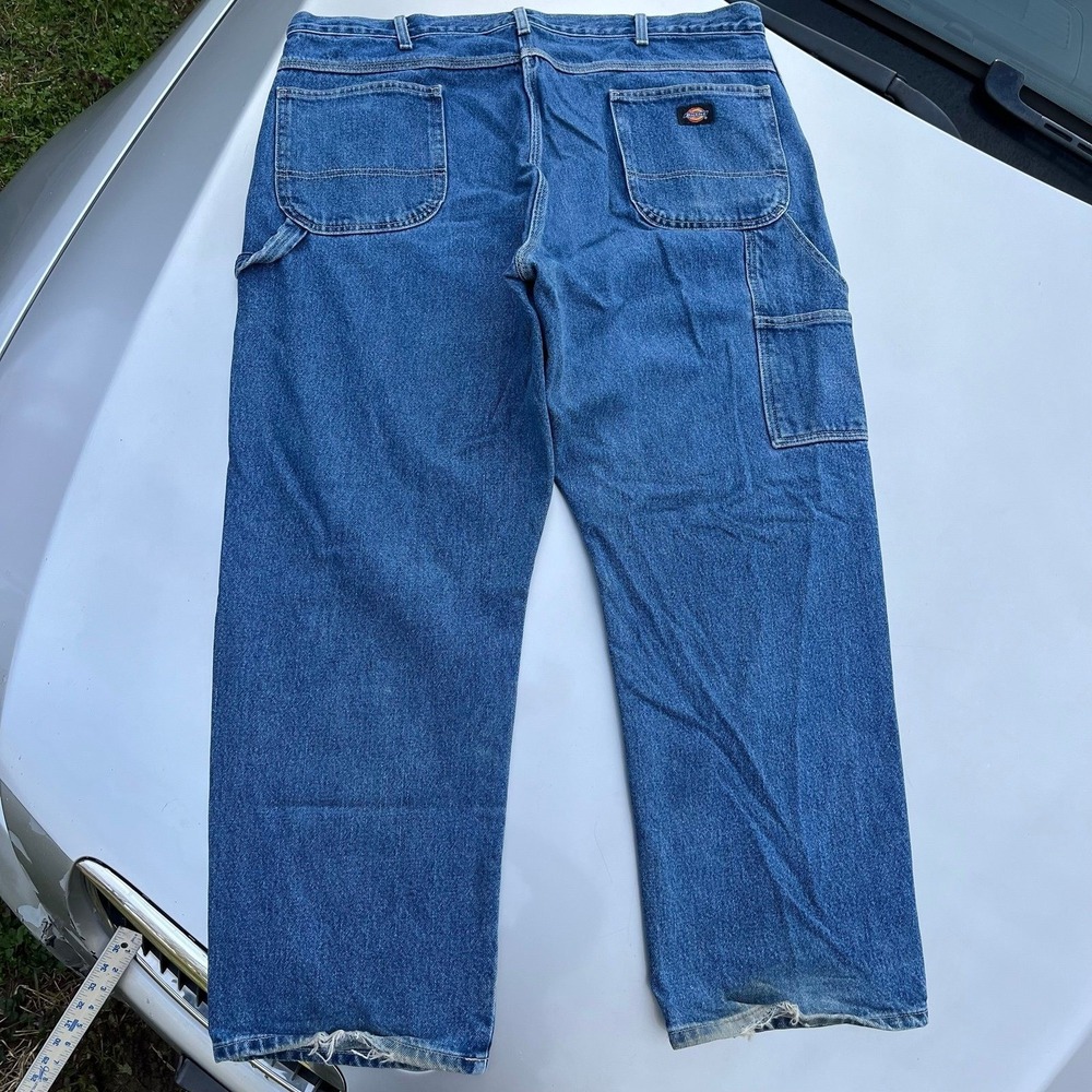Faded heel bitten Dickies carpenter jeans
